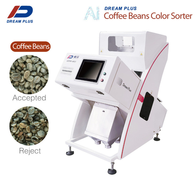 99,9% café Bean Color Sorter da precisão 64 canais com câmera do RGB