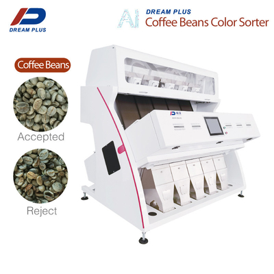 99,9% café Bean Sorter Machine da precisão 5 rampas
