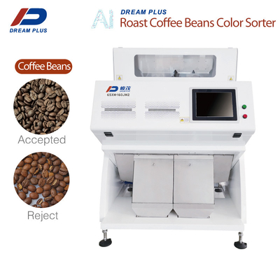 O café industrial Bean Color Sorter RGB 160 de 2 rampas canaliza