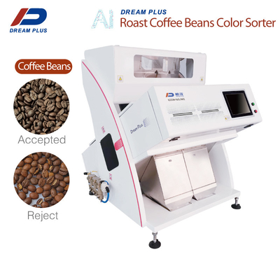 O café industrial Bean Color Sorter RGB 160 de 2 rampas canaliza