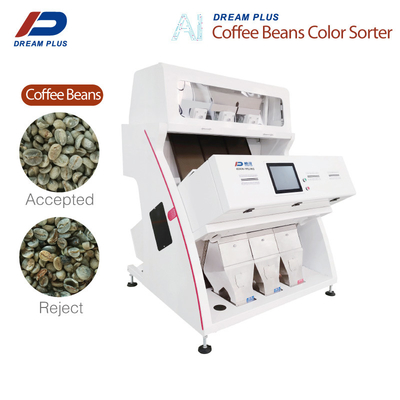 Precisão alta dos canais das rampas 192 de Bean Sorting Machine 3 do café da câmera do CCD RGB