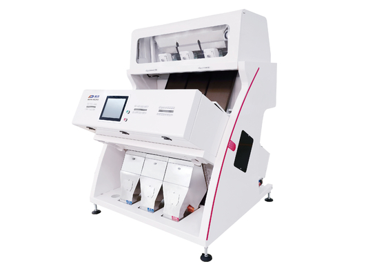 Equipamento de classificação ótico de 5400 feijões brancos do CCD do RGB do pixel 3 rampas