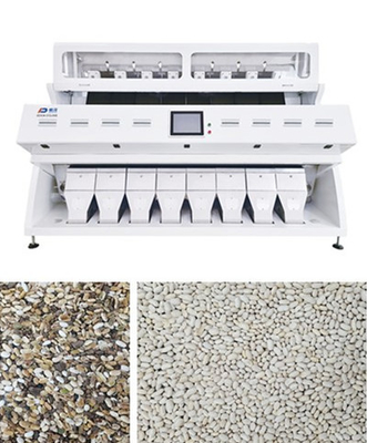 Câmera branca do CCD de Bean Grain Color Sorter With da agricultura de 8 rampas