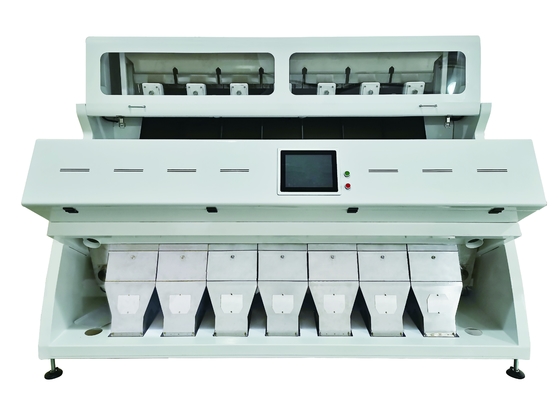 Máquina de classificação plástica de 7 rampas para o floco e os grânulo