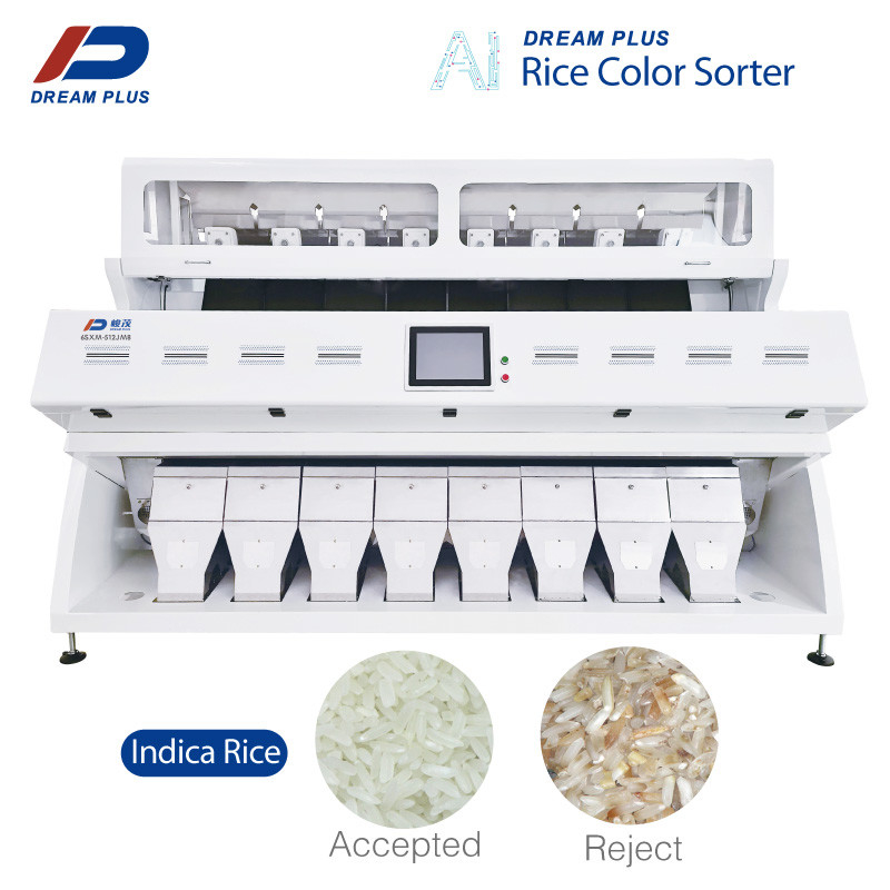 8 rampas do classificador 8 da cor do arroz do CCD de Ton High Capacity