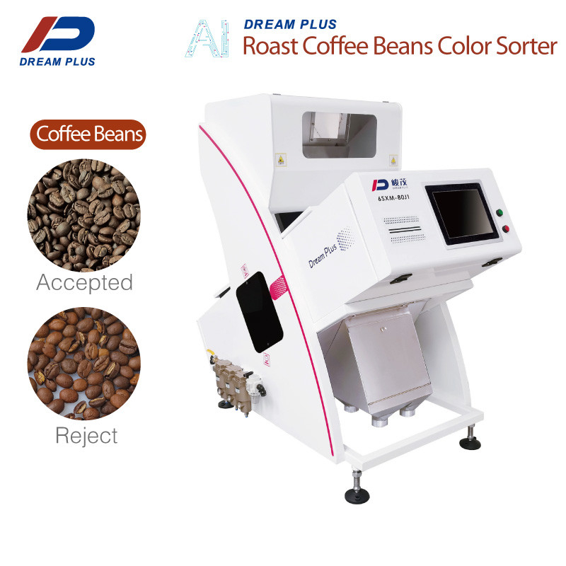 1 café industrial Bean Color Sorter da rampa 80 canais