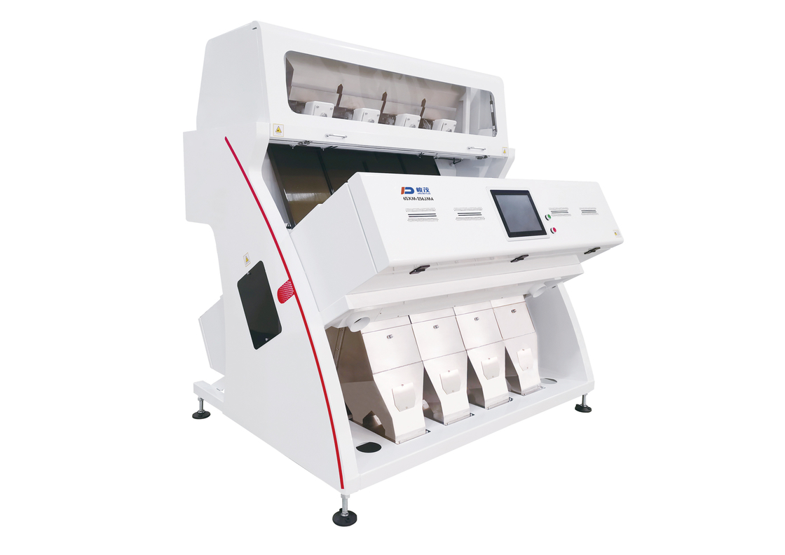 Máquina de classificação de cores CCD para agricultura 4 calhas 256 canais
