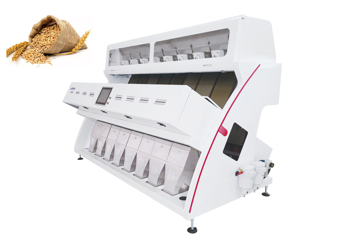 Máquina de triagem de cor de trigo de 12 polegadas Flexem Humanized Display com sistema de limpeza automática de resfriamento