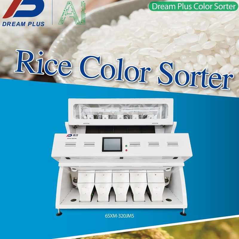 CCD Câmera RGB Arroz Color Sortador Óptico Cereais Color Sortador de Sementes Color Coffee Color Sorting Machine