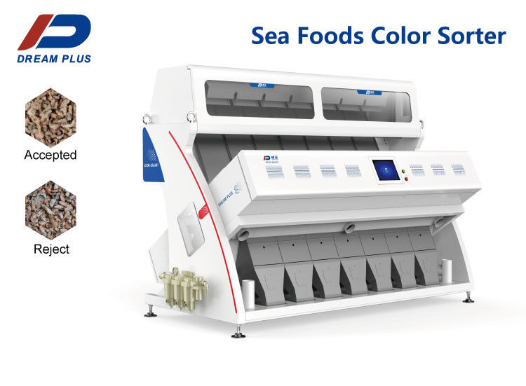 Máquina alta do classificador da cor do CCD da definição inteligente para o alimento de mar